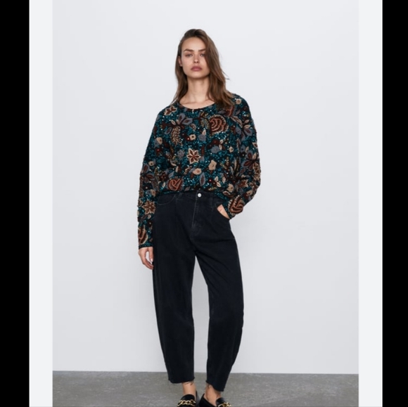 BNWT! Zara limited edition  Embroidered  sweater - Picture 5 of 7